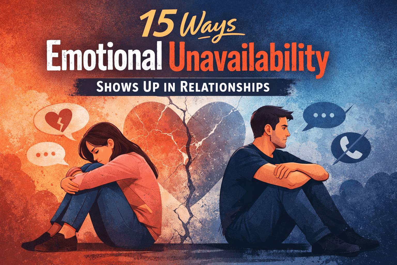 15 Ways Emotional Unavailability Shows up in Relationships.